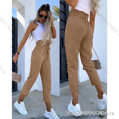 Nohavice dlhé elegantné dámske (M/L ONE SIZE) TALIANSKA MÓDA IMD22128