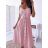 Šaty dlhé letné na ramienka dámske (S/M ONE SIZE) TALIANSKA MÓDA IMD24194