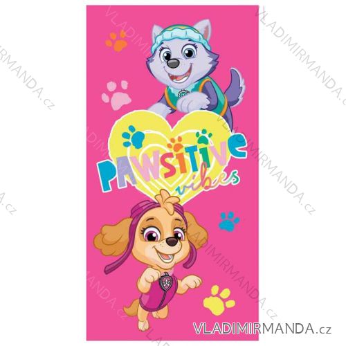 Osuška plážová paw patrol dievčenská bavlnená (70 x 140 cm) SETINO PAW-H-TOWEL-239