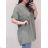 Tunika oversize predĺžená bavlnená krátky rukáv dámska (XL/2XL/3XL ONE SIZE) TALIANSKA MÓDA IM722056