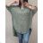 Košeľa oversize s opaskom krátky rukáv dámske nadrozmer (4XL/5XL ONE SIZE) TALIANSKA MÓDA IM422SIGNA