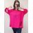 Tunika s príveskom krátky rukáv dámska nadrozmerná (3XL/4XL ONE SIZE) TALIANSKA MÓDA IMWQ22015