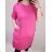 Šaty volnočasové krátký rukáv nadrozměr dámské (L/XL/2XL ONE SIZE) ITALSKá MODA IM722146