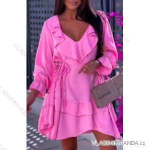 Šaty elegantný letný dlhý rukáv dámske (S/M ONE SIZE) TALIANSKA MÓDA IMWG221669
