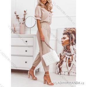 Overal letný dlhý elegantný krátky rukáv dámsky (S/M/L ONE SIZE) TALIANSKA MÓDA IMWG221672