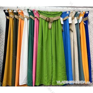 Nohavice dlhé letné s opaskom dámske (S/M/L/XL ONE SIZE) TALIANSKA MÓDA IMWC221718