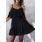 Šaty carmen na ramienka dámske (S/M/L ONE SIZE) TALIANSKA MÓDA IMWB221766
