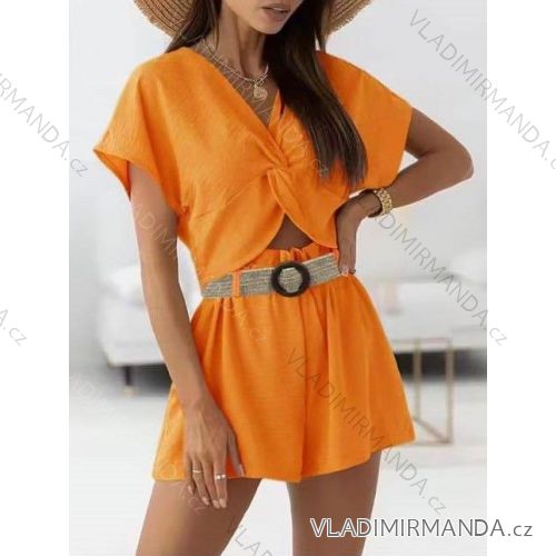 Súprava letný top a kraťasy dámska (S/M/L ONE SIZE) TALIANSKA MÓDA IMWG221769