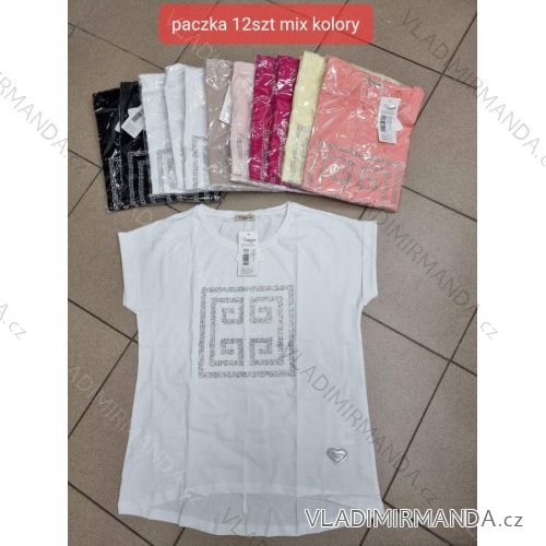 Tričko krátky rukáv dámske (S-XL) TURECKÁ MÓDA TMWG22G512