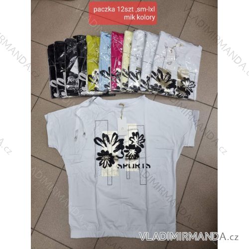 Tričko krátky rukáv dámske (S-XL) TURECKÁ MÓDA TMWG22G54587