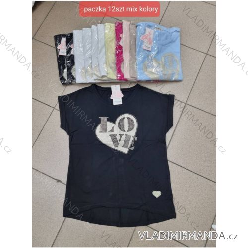 Tričko krátky rukáv dámske (S/M ONE SIZE) TURECKÁ MÓDA TMWG22G5321