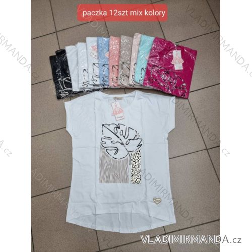 Tričko krátky rukáv dámske (S/M ONE SIZE) TURECKÁ MÓDA TMWG22G5325