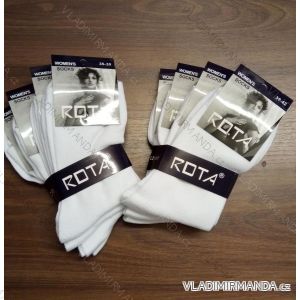 Ponožky slabé klasik dámske (35-42/biela) ROTA CZ-511