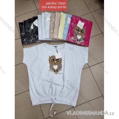 Tričko krátky rukáv dámske (S-XL) TURECKÁ MÓDA TMWG22G524