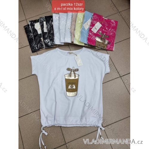 Tričko krátky rukáv dámske (S-XL) TURECKÁ MÓDA TMWG22G564