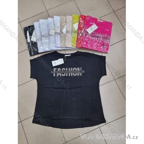 Tričko krátky rukáv dámske (S/M ONE SIZE) TURECKÁ MÓDA TMWG22G5224