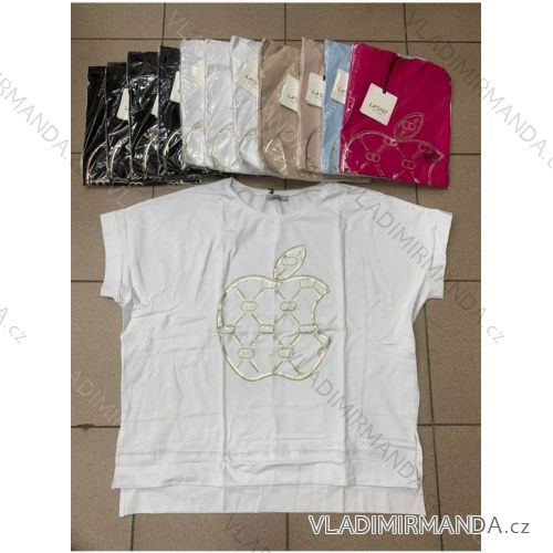 Tričko krátky rukáv dámske (S/M ONE SIZE) TURECKÁ MÓDA TMWG22G549