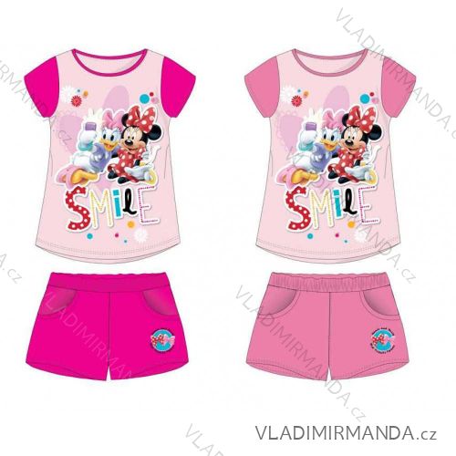 Súprava letný/plážový set tričko krátky rukáv a kraťasy detská minnie mouse dievčenské (3-8rokov) SETINO MIN-G-OUTWEAR-23