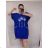 Šaty krátky rukáv dámska nadrozmer (3XL/4XL/5XL ONE SIZE) TALIANSKA MóDA IM422502LH/DUR smaragdová 3XL/4XL