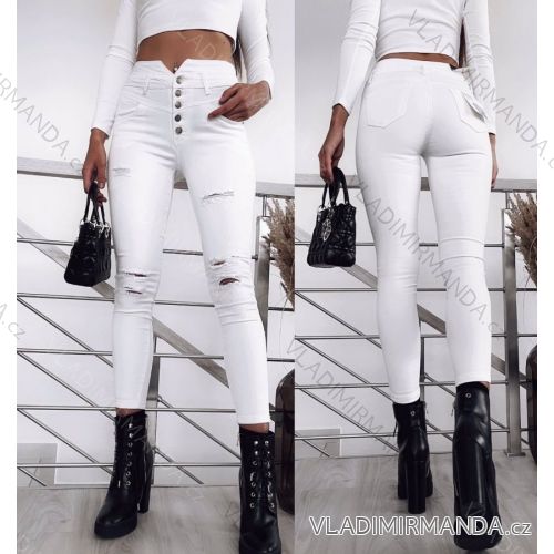 Rifle jeans dlhé dámske (27-32) MOON GIRL MA521S5505-12 biela 