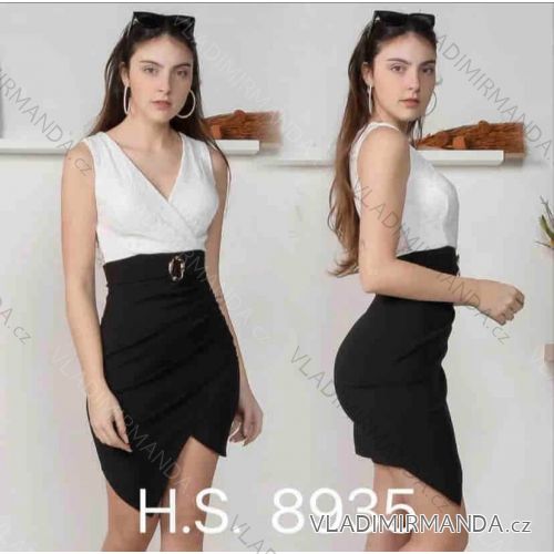 Šaty elegantné bez rukávov dámske (S/M ONE SIZE) TALIANSKA MóDA IMM228935