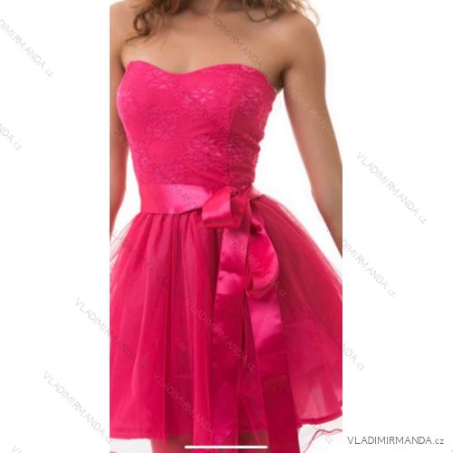Šaty carmen tilové elegantné krajkové bez rukávov dámske (S/M ONE SIZE) TALIANSKA MÓDA IMM22S1613