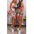 Šaty dlouhé na ramínka icecool s páskem květ  (S/M ONE SIZE) ITALSKá MóDA IMM22577