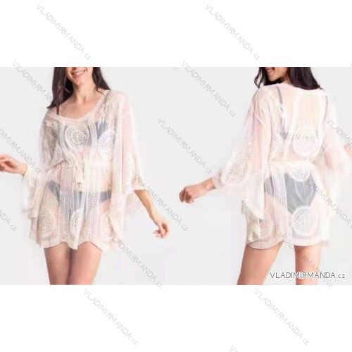 Šaty letné plavkové krátky rukáv dámske (S/M ONE SIZE) TALIANSKA MÓDA IMWB222020