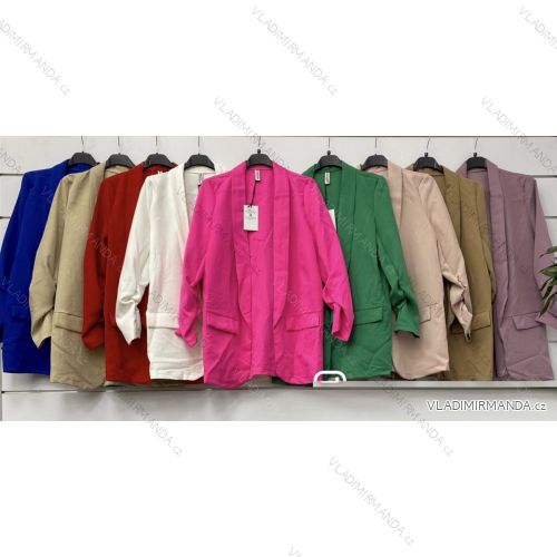 Sako elegantný dlhý rukáv dámske (S-2XL) TALIANSKA MÓDA IMWA222034