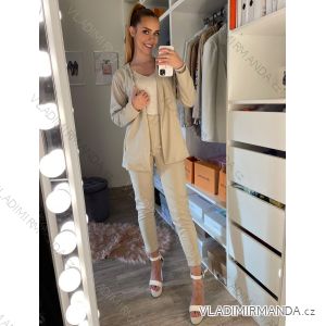 Súprava/komplet elegantné sako a nohavice dámska (S/M ONE SIZE) TALIANSKA MÓDA IMD22473