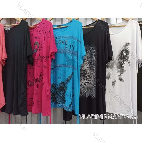 Tunika krátky rukáv dámska (L-XL-2XL one size) TURECKÁ MÓDA TM922027