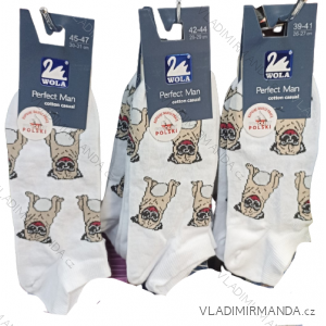 Ponožky členkové veselé psíky pánske (39-41, 42-44, 45-47) POLSKÁ MÓDA DPP22127