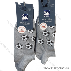 Ponožky členkové veselé futbalová lopta pánske (39-41, 42-44, 45-47) POLSKÁ MÓDA DPP22128
