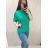 Tunika oversize krátky rukáv dámska nadrozmer (L/XL/2XL ONE SIZE) TALIANSKA MÓDA IM722075