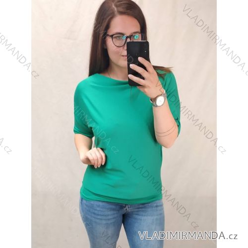 Tunika oversize krátky rukáv dámska nadrozmer (L/XL/2XL ONE SIZE) TALIANSKA MÓDA IM722075