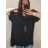 Tunika oversize krátky rukáv s príveskom dámska nadrozmer (3XL/4XL ONE SIZE) TALIANSKA MóDA IM422524/DR 3XL / 4XL zelená