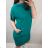 Šaty oversize mikinové krátky rukáv dámska (XL/2XL ONE SIZE) TALIANSKA MóDA IM522180