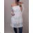Šaty krajkové 3/4 rukáv dámske (L/XL ONE SIZE) TALIANSKA MÓDA IM422286/DR tmavo ružová