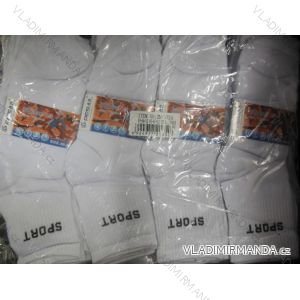 Ponožky slabé športové pánske (40-47 / biela) PESAIL ZM-302A