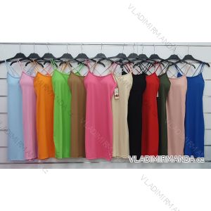Šaty letné mini bavlnené na ramienka dámske (S/M ONE SIZE) TALIANSKA MÓDA IMWA222036