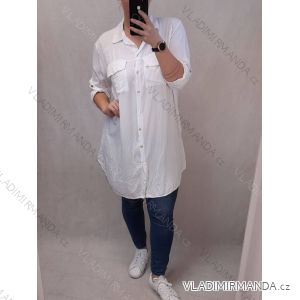 Šaty košeľové letné dámske prúžok (L / XL ONE SIZE) TALIANSKÁ MÓDA IM4211852
