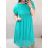 Šaty žabičkované krátky rukáv dámske nadrozmer (XL/2XL ONE SIZE) TALIANSKA MÓDA IMWQ22030