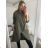 Bunda predĺžená vetrovka šusťáková s kapucňou dámska nadrozmer (XL/2XL ONE SIZE) TALIANSKA MóDA IMC22169 <p>khaki</p> XL/2XL