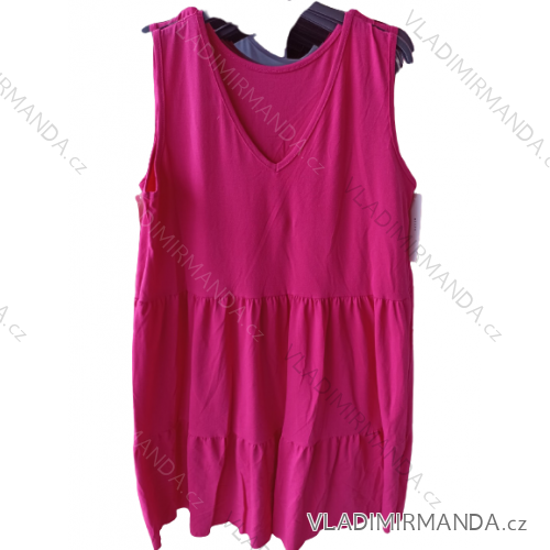 Šaty bavlnené letné bez rukávov dámske (S/M/L ONE SIZE) TALIANSKA MÓDA IMH22170