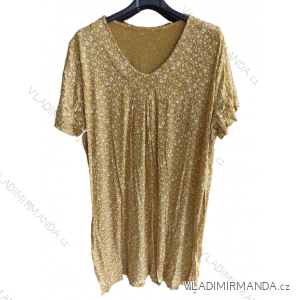 Šaty bavlnené letné krátky rukáv dámske (S/M/L ONE SIZE) TALIANSKA MÓDA IMH22172