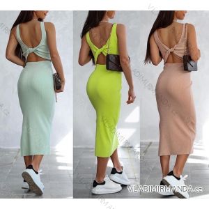 Šaty dlhé letné na ramienka dámske (S/M ONE SIZE) TALIANSKA MÓDA IMWD222112