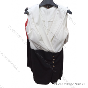 Šaty elegantné krátke bez rukávov dámske (S/M ONE SIZE) TALIANSKA MÓDA IM322122