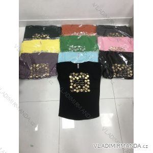 Tričko krátky rukáv dámske (M-XL) TURECKÁ MÓDA TMWG22GYA0401