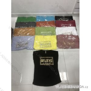 Tričko krátky rukáv dámske (M-XL) TURECKÁ MÓDA TMWG22GYA0395