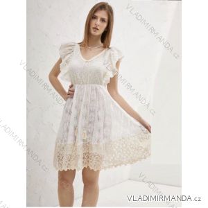 Šaty letné krajkové bez rukávov dámske (S/M ONE SIZE) TALIANSKA MÓDA IMWG222261